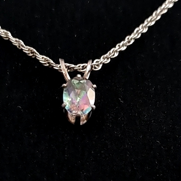 CLOSEOUT: Mystic Fire Topaz necklace - Picture 8 of 9